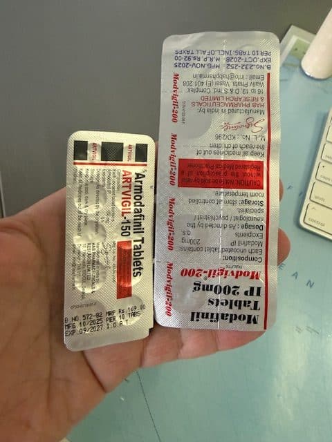 3 Best Modafinil Vendors 2026 — Tested & Lab-Verified Modvigil and Artvigil blister packs received from verified vendor, photographed by BuyModa.net April 2026